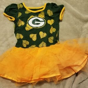 Green Bay Packers dress and turtle neck